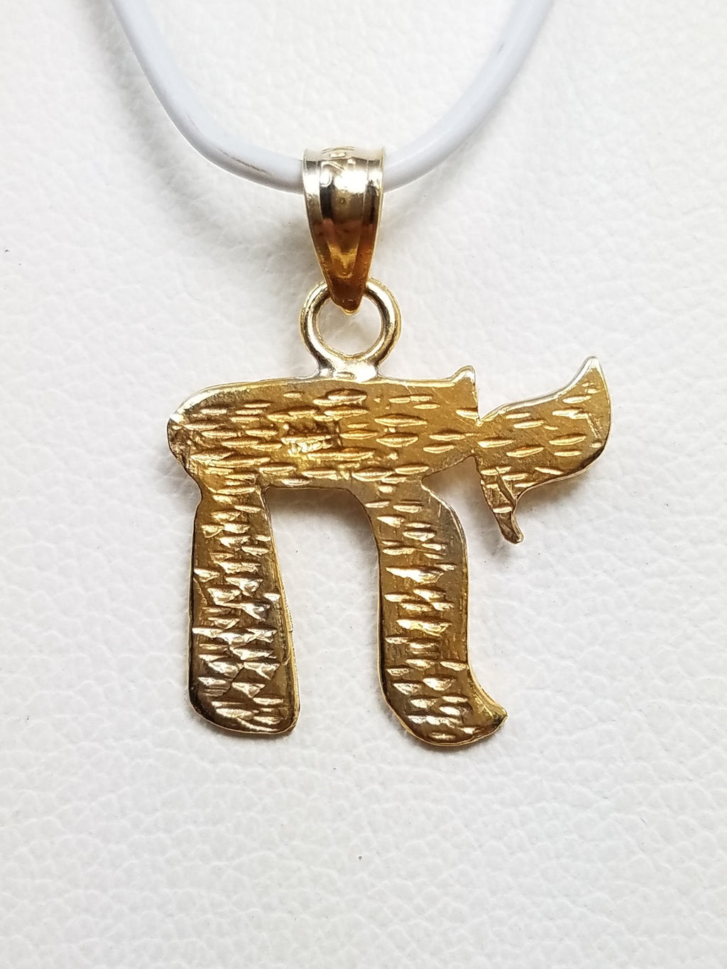 14k Yellow Gold "Chai" Pendant