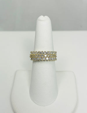 1.55ctw Natural Diamond 14k Yellow Gold Wedding Anniversary Ring