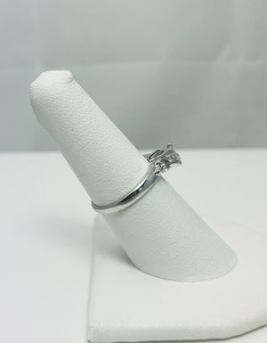 Natural Princess Diamond Platinum Engagement Ring