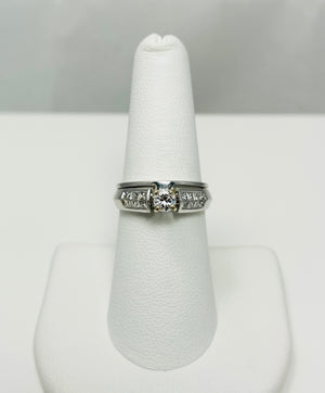 .70ctw Natural Diamond 18k White Gold Engagement Ring Set