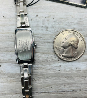 New! $350 Ladies Seiko SZZC59 Stainless Diamond Quartz Watch