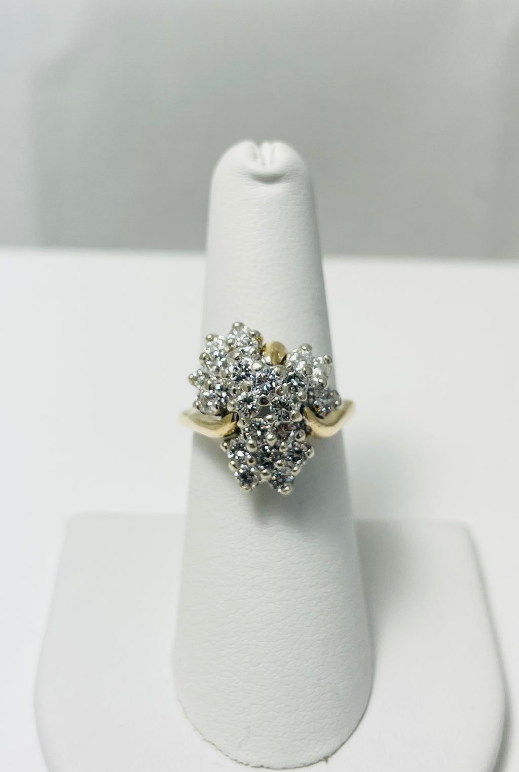 Showy 1ctw Natural Diamond 14k Gold Ring