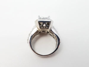 2ctw Natural Diamond 14k White Gold Engagement Ring