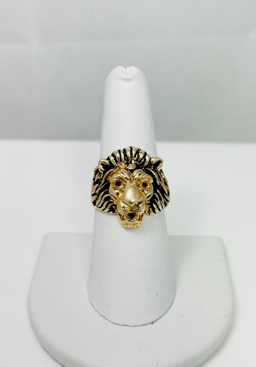 Vintage 14k Gold Lion Ring Mount – Rick Kleinvehn Diamond Brokers