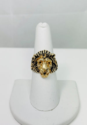 Vintage 14k Gold Lion Ring Mount