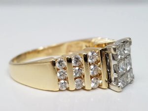 1.50ctw Natural Diamond 14k Gold Engagement Ring