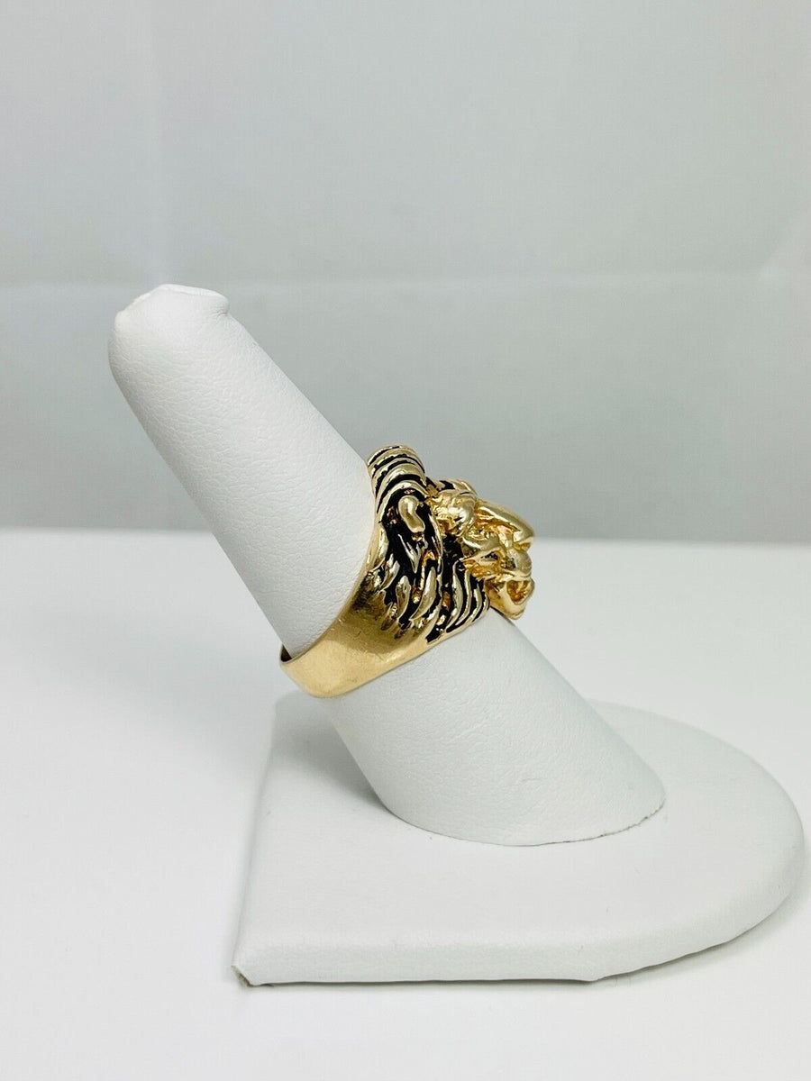 Vintage 14k Gold Lion Ring Mount – Rick Kleinvehn Diamond Brokers