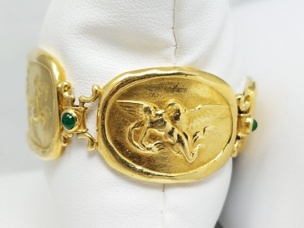 Vintage Seidengang Athena 18k Yellow Gold Bracelet