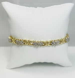 Showy 2ctw Natural Diamond 10k White Gold Bracelet