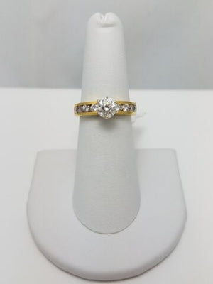 1.25ctw VS+ E Natural Diamond 18k Gold JB Star Engagement Ring