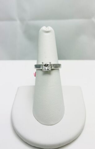 New! Scott Kay Platinum Princess Diamond Engagement Ring