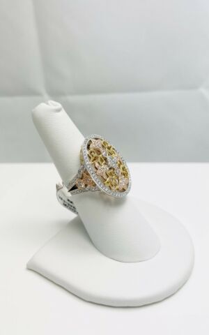 New! Venetti Natural Diamond 14k Multicolor Gold Ring