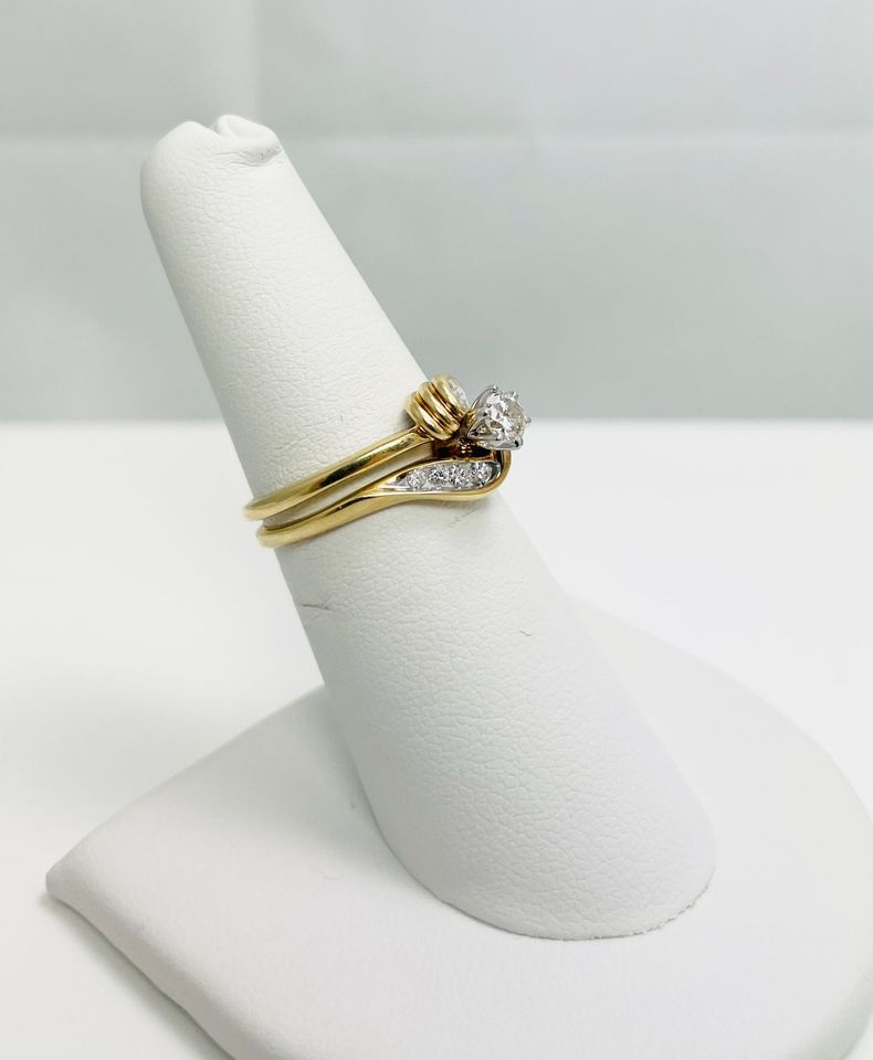 New! Pair of Natural Diamond 14k Engagement Rings!