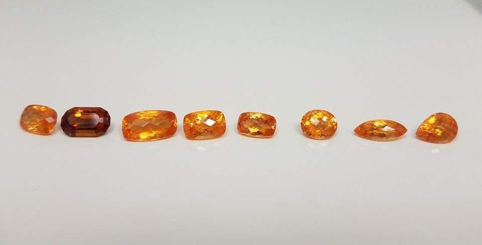 12.28ctw Natural Spessartite Garnet Gemstone Lot