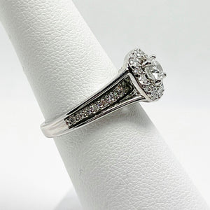 1ctw Natural "My Diamond Story" 14k Gold Engagement Ring