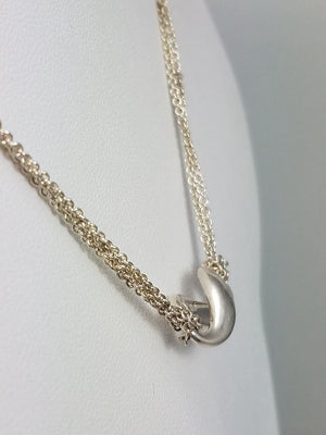 $250 Retail Tiffany & Co 15.5" Sterling Silver Infinity Necklace
