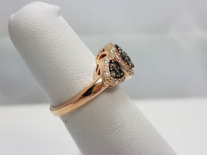 Levian 3/4ctw Chocolate Diamond 14k Rose Gold Engagement Ring