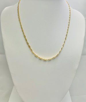 New! 15.75" 14k Yellow Gold Graduated Necklace Italy