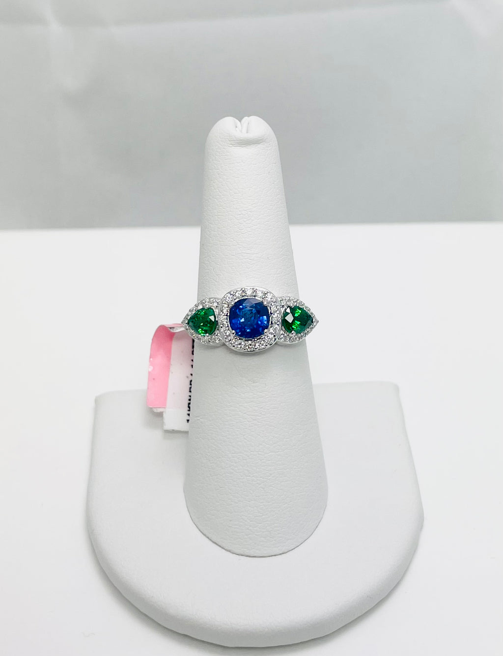 New! 2.38ctw Natural Tsavorite Sapphire Diamond 14k Gold Ring