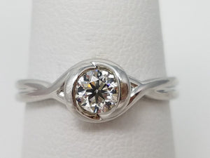 Classy Natural Diamond Engagement Ring