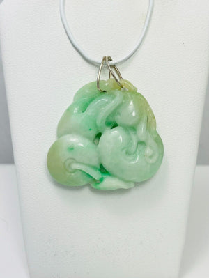 Gorgeous Vintage Natural Carved Jade Pendant