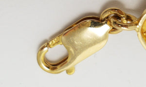 7.25" 14k Solid Yellow Gold Art Nouveau Style Bracelet