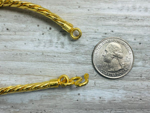 7.25" 23.7k .988 Hollow Gold Cuban Link Bracelet