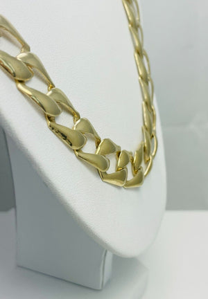 23" 10k Solid Yellow Gold Link Chain Necklace
