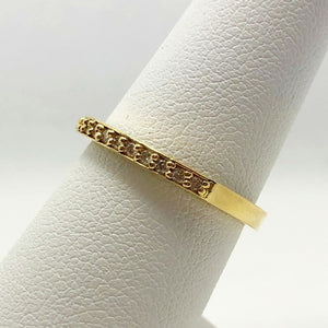 New! Diamond 18k Yellow Gold Wedding Anniversary Ring