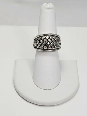 $600 Kieselstein - Cord Sterling Silver Weave Ring