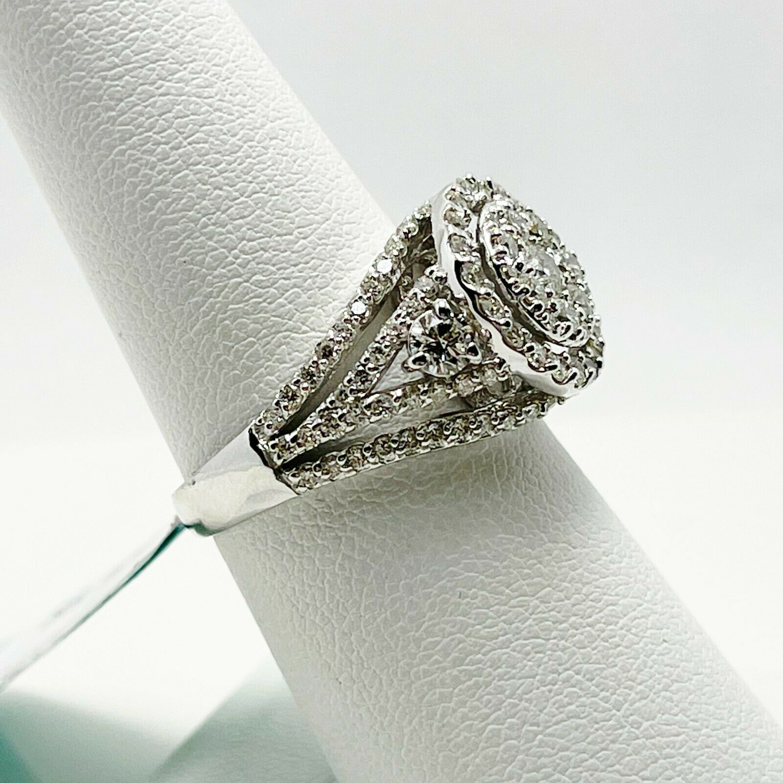 New! $8924 Effy 1.58ct Natural Diamond 14k Gold Engagement Ring