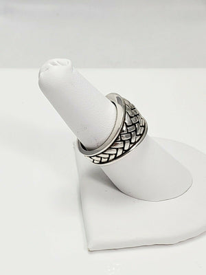 $600 Kieselstein - Cord Sterling Silver Weave Ring
