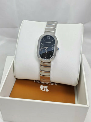 Ladies $850 Philip Stein " Modern Mini" Quartz Stainless Watch